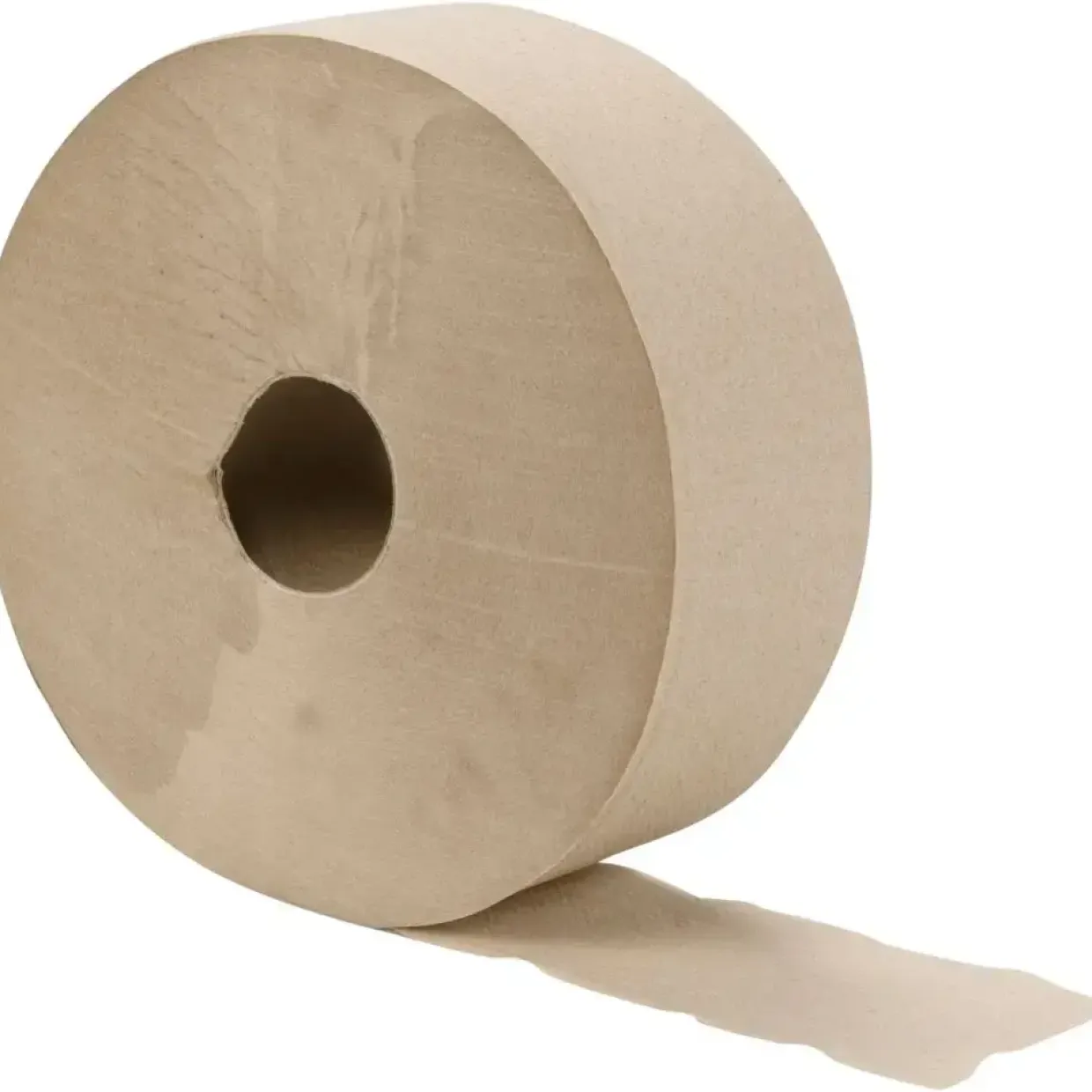 Jumborulle, 1-lags, Midi, 500m x 9cm, Ø26cm, natur, 100% genbrugspapir - 6 stk