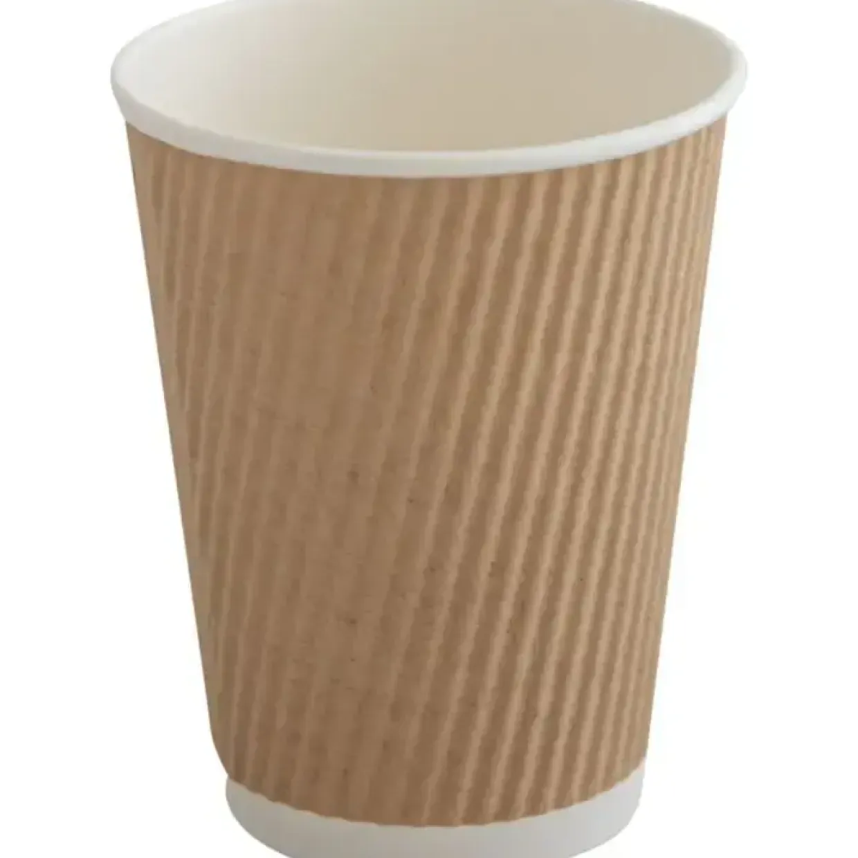 Kaffebæger - 11 cm Ø9 cm 36 cl, 40 cl brun pap | PE - 500 stk
