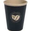 Kaffebæger, 9,5cm, Ø7,8cm, 240 ml, sort, PP, til flergangsbrug, 8 oz - 48 stk