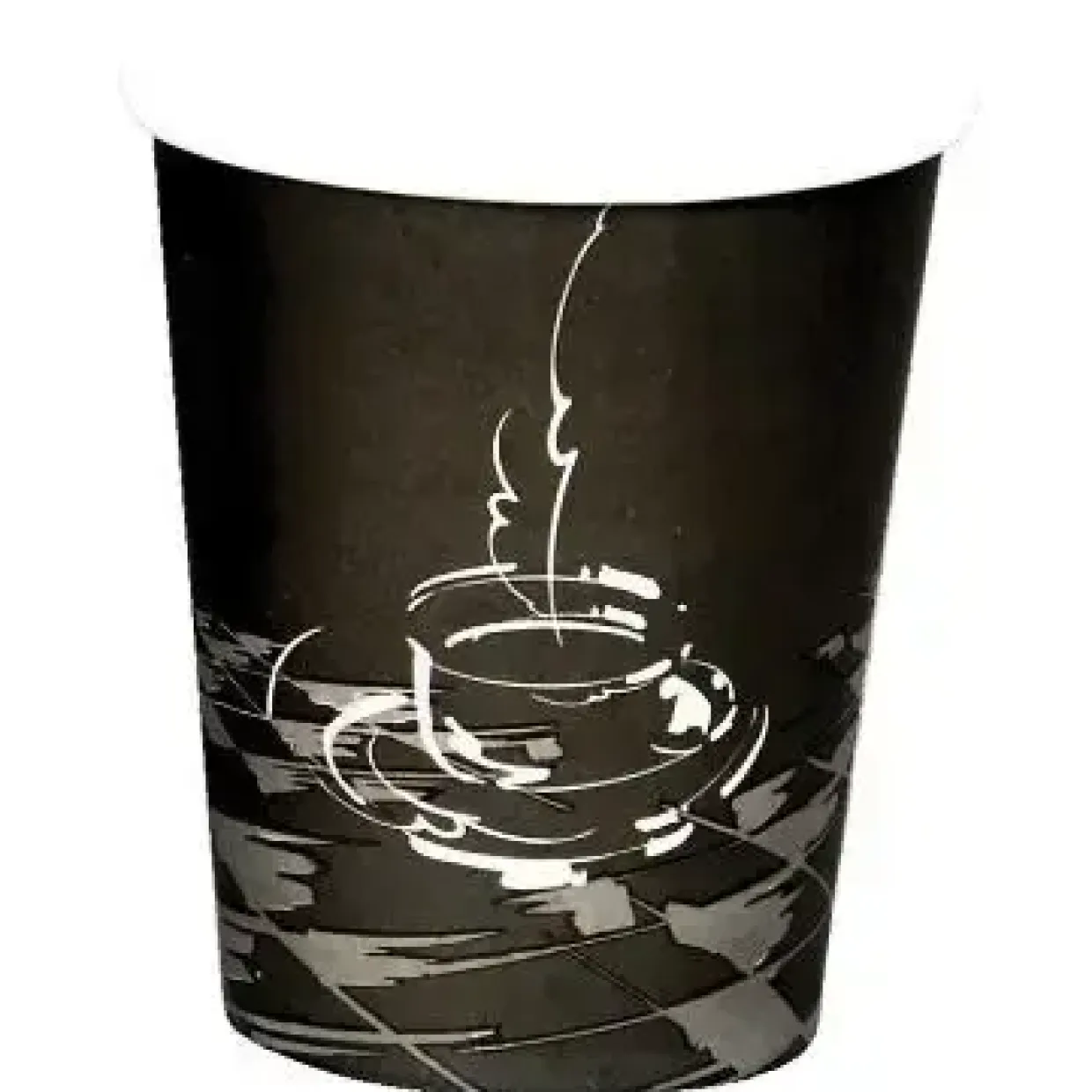 Kaffebæger Pap Ø80xH90mm 25cl 8oz Single Wall Coffeecup - 20 ps x 50 stk/krt