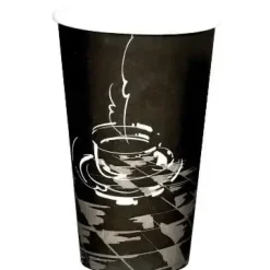 Kaffebæger Pap Ø90xH135mm 400 ml Single Wall Coffeecup - 20 ps x 50 stk/krt