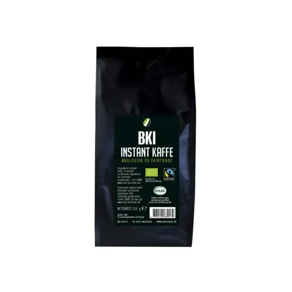 Kaffe BKI Instant økologisk fairtrade 250g/ps - 10 stk