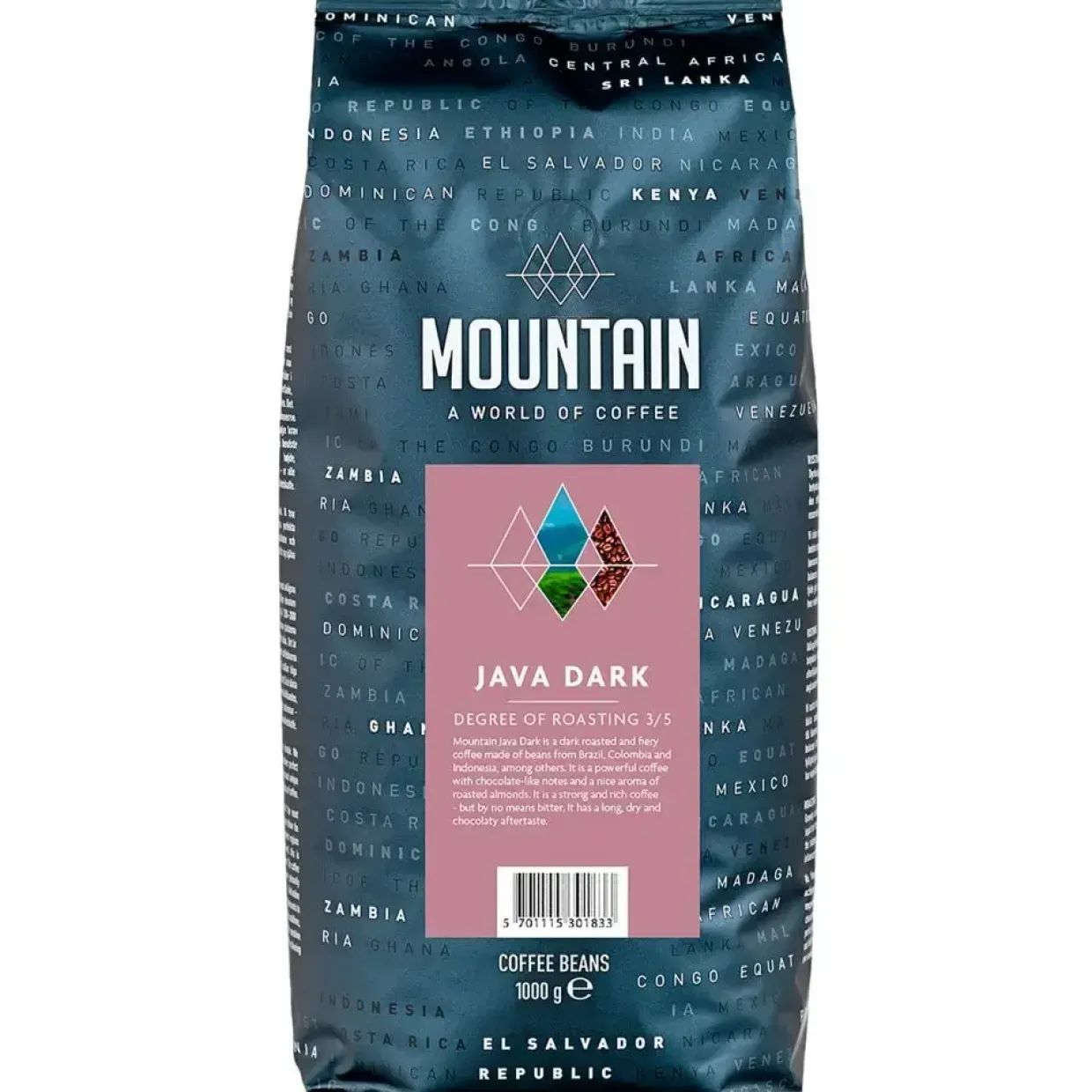 Kaffebønner - helbønner BKI Java - 1 kg - 6 stk