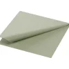 Kaffeserviet, Duni, 3-lags, 1/4 fold, 24x24cm, grøn, nyfiber - 2000 stk