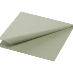Kaffeserviet, Duni, 3-lags, 1/4 fold, 24x24cm, grøn, nyfiber - 2000 stk