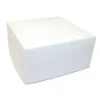 Kageæske fold selv nr 1 høj L150xB150xH75mm pap hvid - 250 stk/krt
