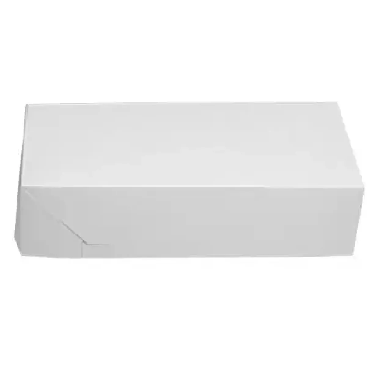 Kageæske fold selv nr 1212 L200xB100xH50mm pap hvid - 250 stk/krt