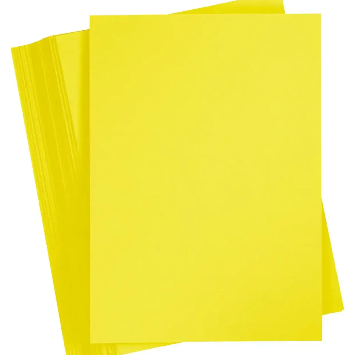 Karton, A6, ark 105x148 mm, 180 g, solgul, 100 ark/ 1 pk.