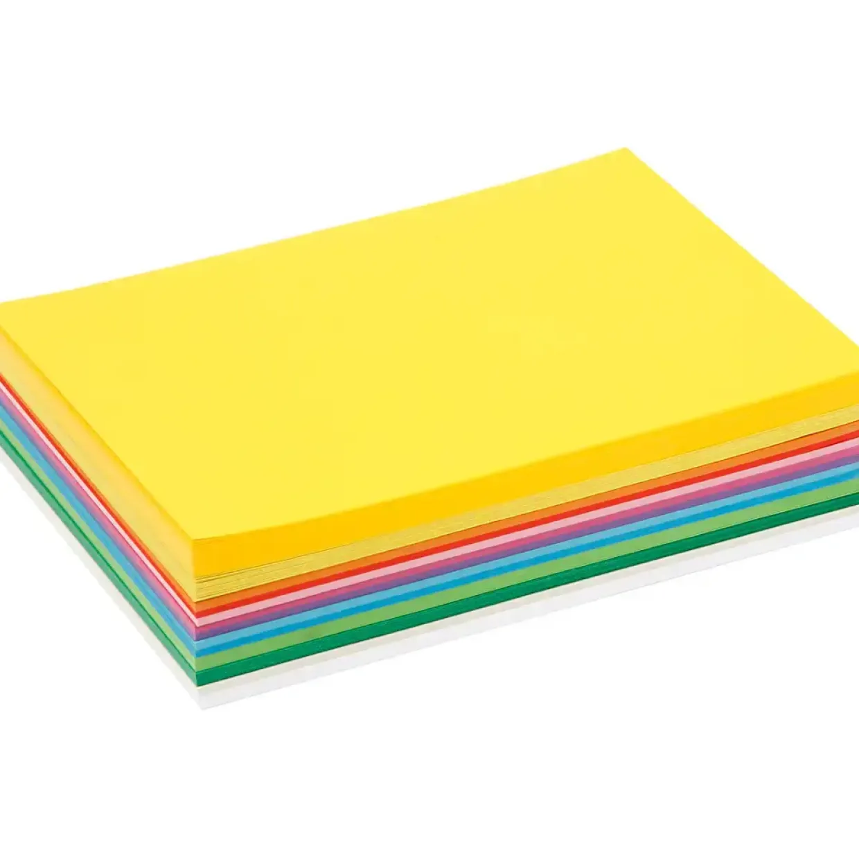 Karton - A5 180g assorterede forårsfarver - 60 ark