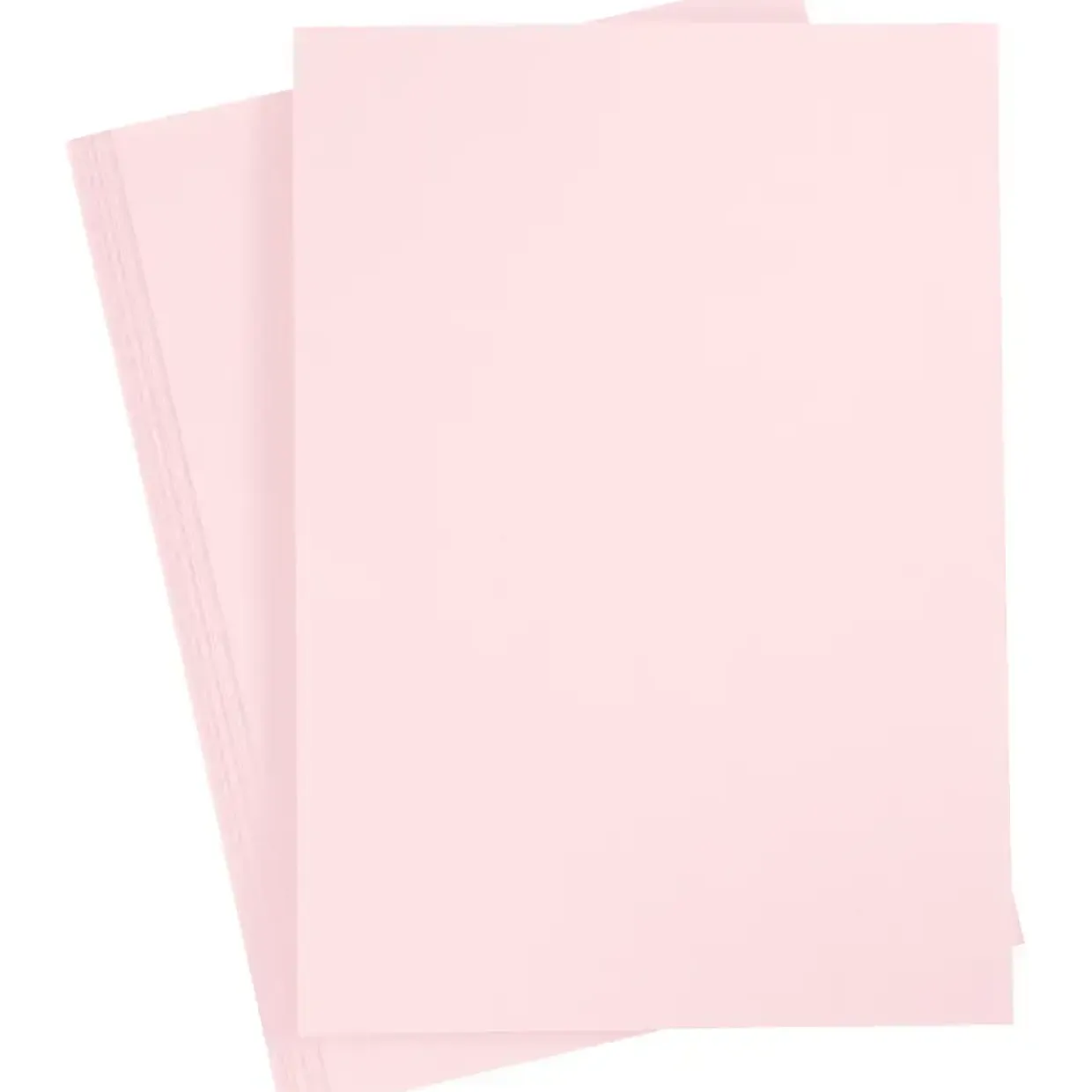 Karton - A4 210g - Lys rosa - 10 ark
