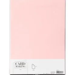 Karton - A4 210g - Lys rosa - 10 ark