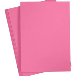 Karton, A4, 220 g, rosa, 10 ark/ 1 pk.
