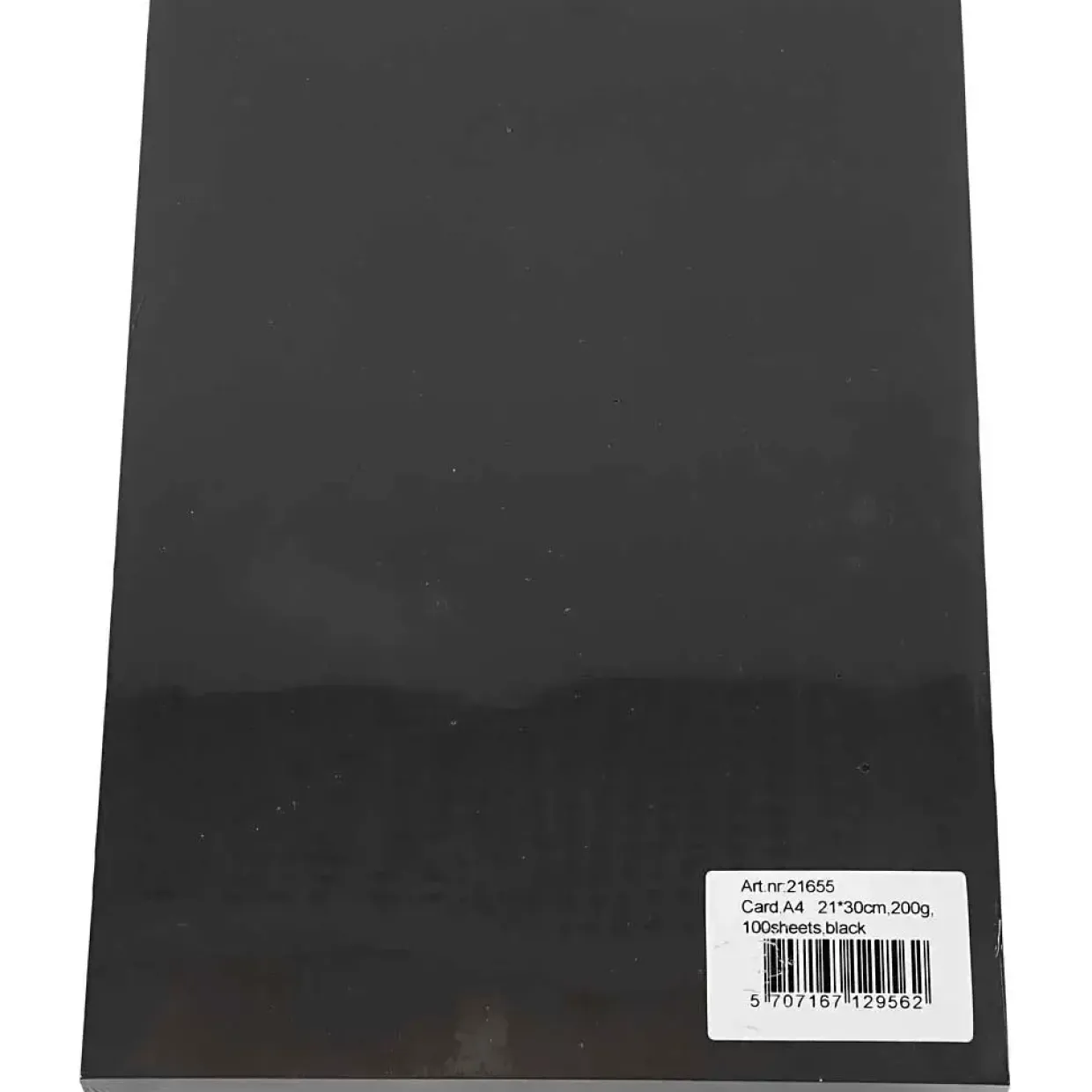 Karton - A4 200g - Sort - 100 ark