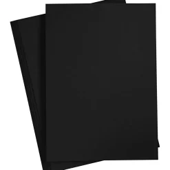 Karton, A4, 220 g, sort, 10 ark/ 1 pk.