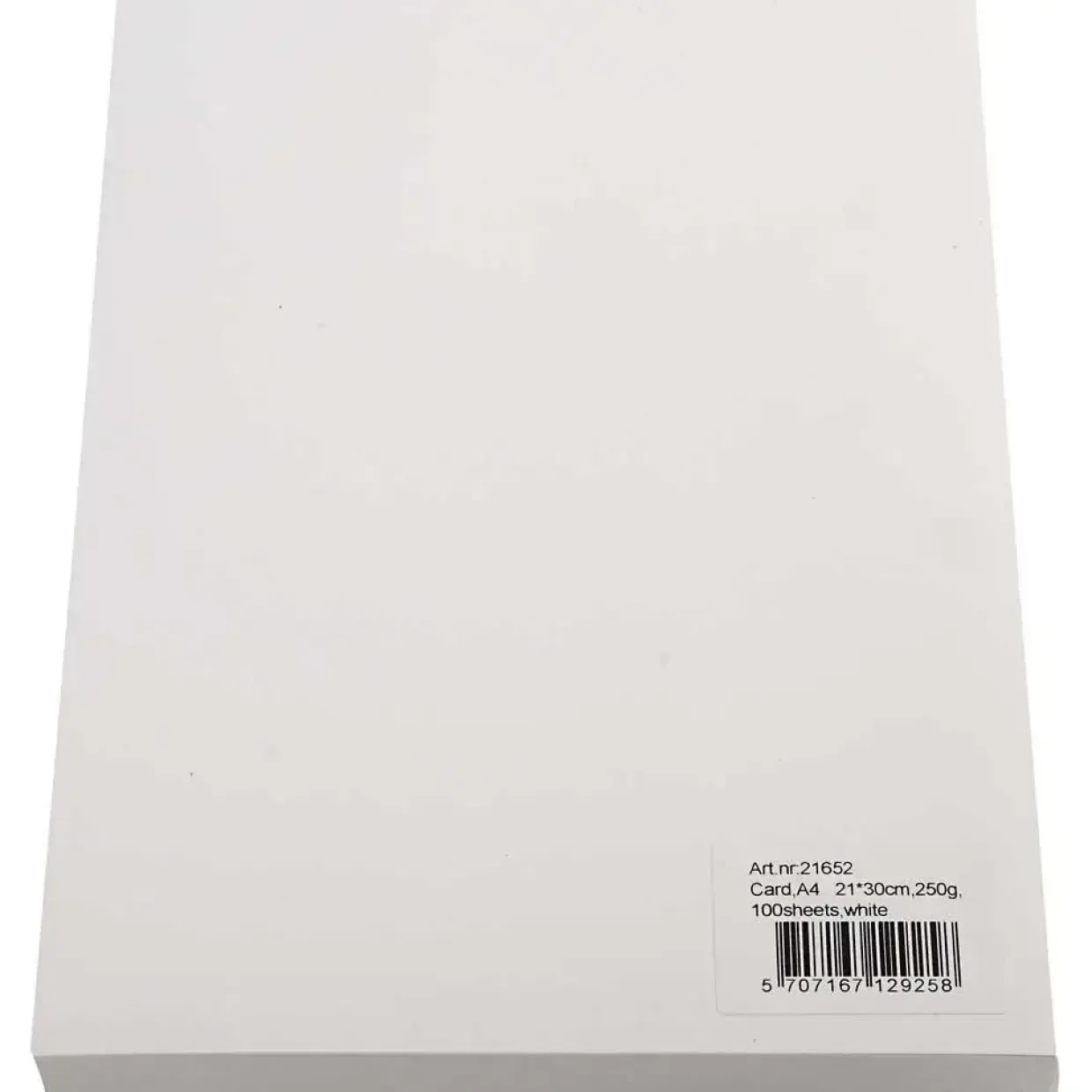 Karton A4 hvid - 250 gram - 100 ark