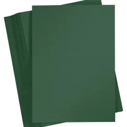 Karton – A4 (210×297 mm) – 180 g – Grangrøn – 100 ark
