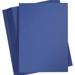 Karton – A4 – 210×297 mm – 180 g – midnatsblå – 100 ark
