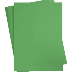 Karton, A2 420x600 mm, 180 g, græsgrøn, 10ark