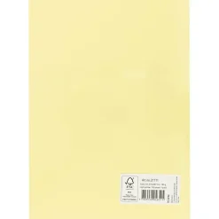 Karton, A4 210x297 mm, 180 g, kanariegul, 100ark