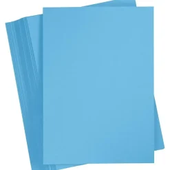 Karton, A4 210x297 mm, 180 g, klar blå, 100ark