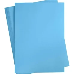 Karton, A2 420x600 mm, 180 g, klar blå, 100ark