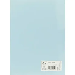 Karton, A4 210x297 mm, 180 g, lys blå, 100ark