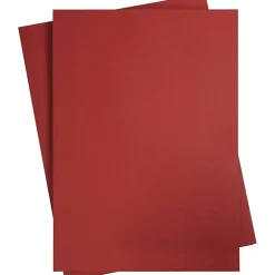 Karton, A2 420x600 mm, 180 g, mørk rød, 10ark