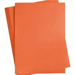 Karton, A2 420x600 mm, 180 g, orange, 100ark