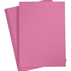 Karton, A4 210x297 mm, 220 g, pink, 10stk.