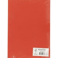 Karton, A4 210x297 mm, 180 g, postrød, 100ark