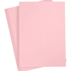 Karton, A4 210x297 mm, 210 g, rosa, 10ark