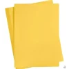 Karton, A2 420x600 mm, 180 g, solgul, 100ark