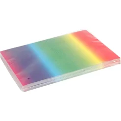 Karton - Regnbuefarvet - A4 210 x 297 mm - 180 g - 100 ark
