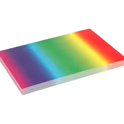 Karton - Regnbuefarvet - A4 210 x 297 mm - 180 g - 100 ark