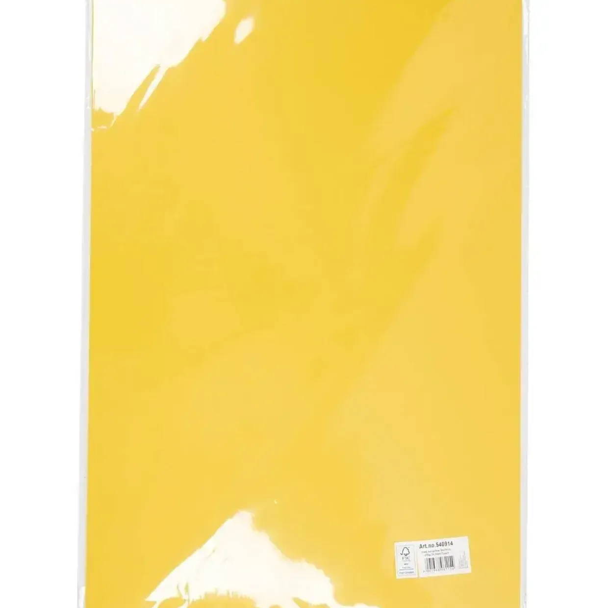 Karton - Solgul - 50x70 cm - 270 g - 10 ark