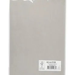 Karton stålgrå A4 210 x 297 mm 180 gram - 20 ark