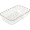 Kødbakke, K 81-60S, 26,3x16,4x5,9cm, 1850 ml, klar, APET - 300 stk