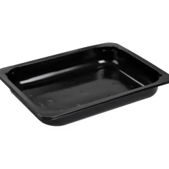 Kødbakke - PP - 19x14,4x2,7 cm - Sort - 1-rums - 500 stk