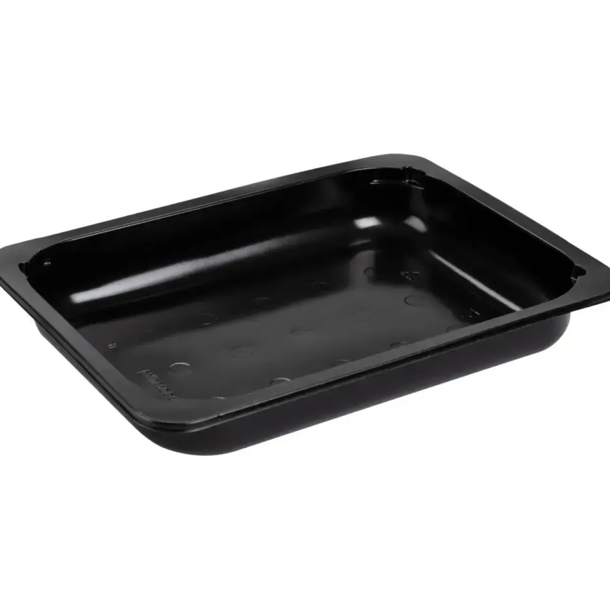 Kødbakke - PP - 19x14,4x2,7 cm - Sort - 1-rums - 500 stk