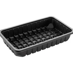 Kødbakke, 26,1x16,2x4,2cm, 1300 ml, sort, PP - 324 stk