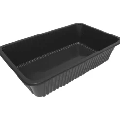 Kødbakke, 27,5x17,5x5cm, 2176 ml, sort, PP - 176 stk