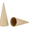 Kegle papmaché Højde 20 cm diameter 8 cm - 5 stk