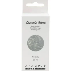 Keramikglasur, 984-1101 °C, dækkende, Art Grey, 60 ml/ 1 ds.