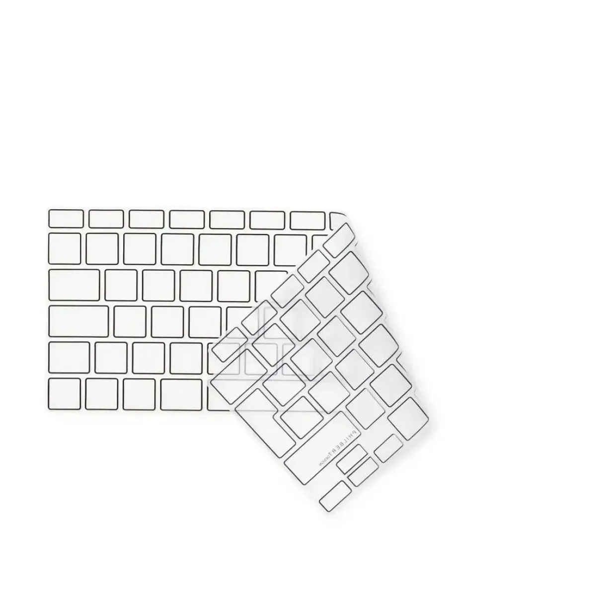 Keyboard Cover - Philbert MacBook Air 13" 2020 - Transparent/Sort - EU Layout