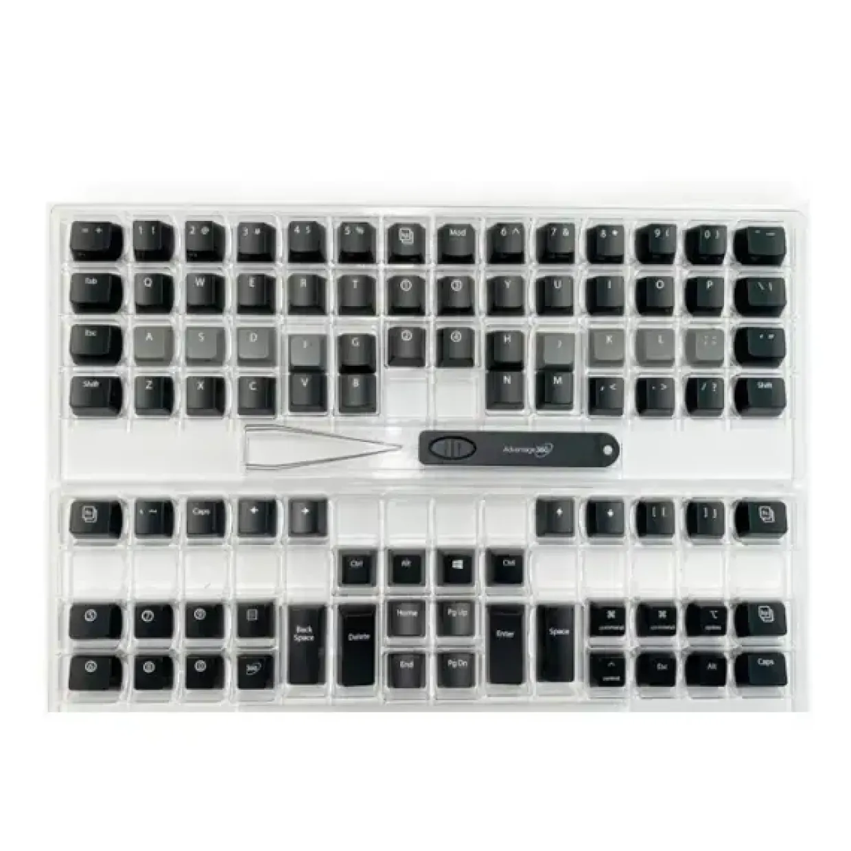 Kinesis Blank nr legends keycap sæt. 76 keycaps