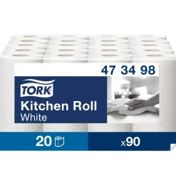 Køkkenrulle Tork 473498 Plus 2-lags K1 - 20 ruller