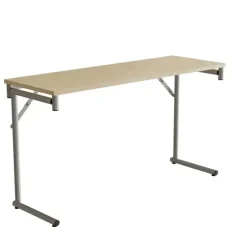 Klapbord Silhuett 1300x450mm,Birk laminat og alugråt stel