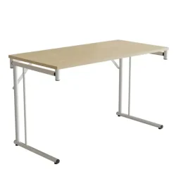 Klapbord Silhuett 1200x600mm,Birk laminat og hvidt stel