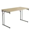 Klapbord Silhuett 1300x600mm,Birk laminat og sort stel