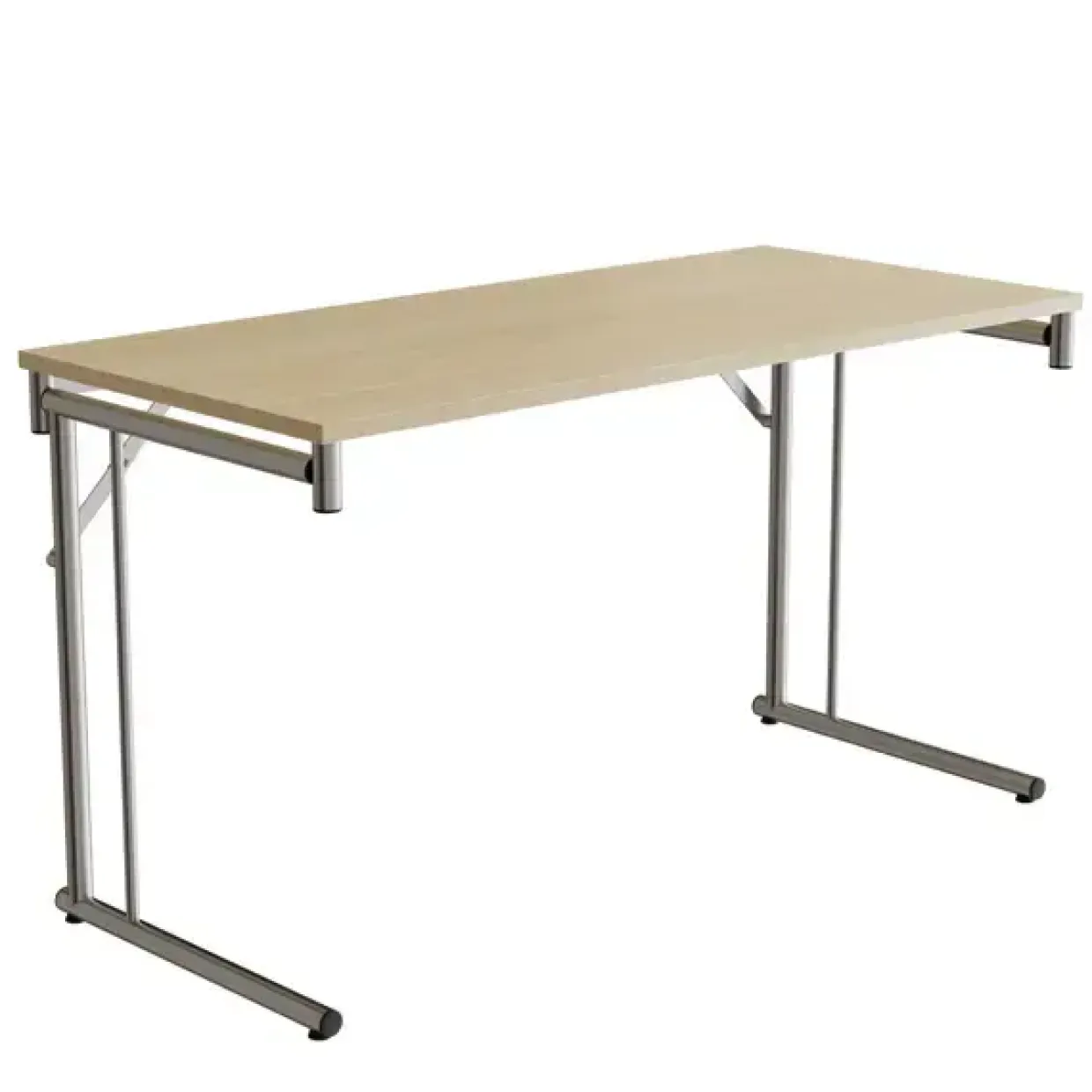 Klapbord Silhuett 1300x600mm,Birk laminat og krom stel